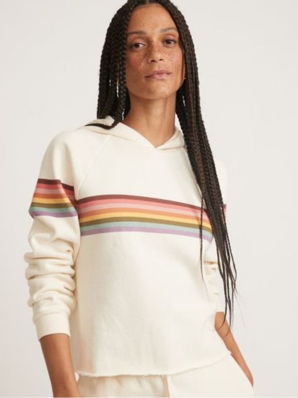Marine Layer Anytime Cropped Hoodie